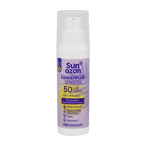 Sunozon كريم الوجه النباتي البنفسجي من صنوزون بعامل حماية من الشمس 50 50 مل مرطب