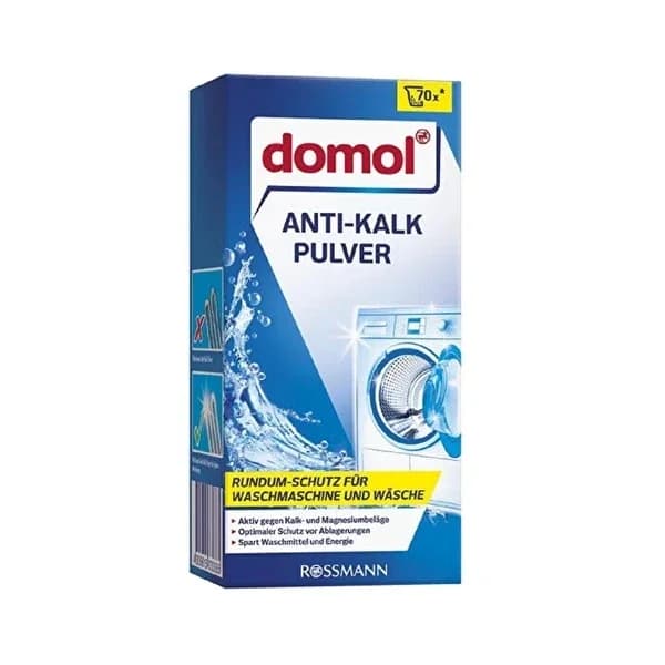 Domol مسحوق دومول المضاد للترسبات الكلسية، خاص للغسيل والغسالات، حماية الألوان، 900 غرام