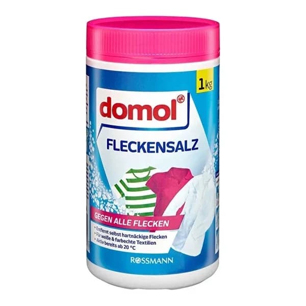 Domol مسحوق مزيل البقع دومول للملابس البيضاء والملونة 1 كجم