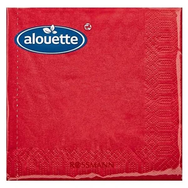 Alouette منديل ألويت أحمر 30 قطعة