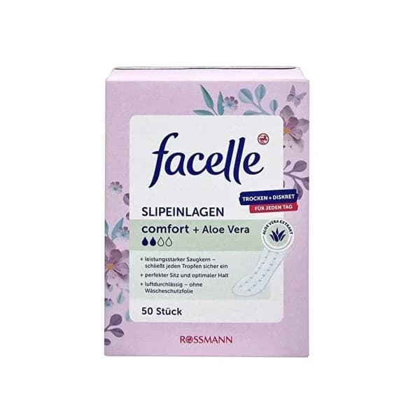Facelle فوط فيسيل اليومية العادية، خلاصة الصبار، 50 قطعة