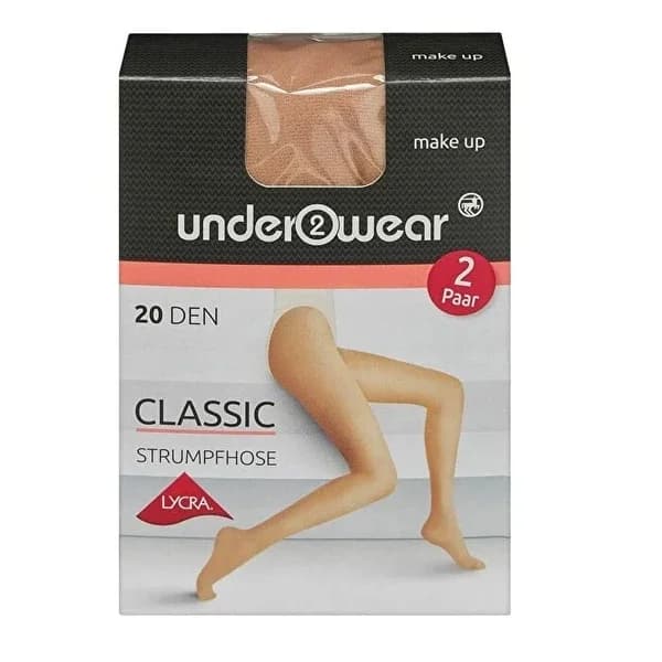 Underwear ملابس داخلية ضيقة من الليكرا، جوارب رفيعة، 20 دن، لون البشرة، مقاس 36/38