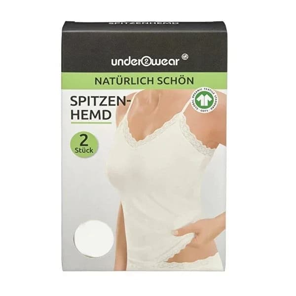 تيشيرت داخلي نسائي دانتيل 2 قطعة حجم م من أندر وير Underwear