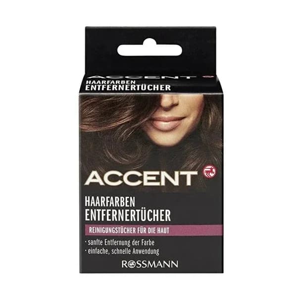 Accent مناديل أكسنت لإزالة صبغة الشعر عبوة من 6 قطع