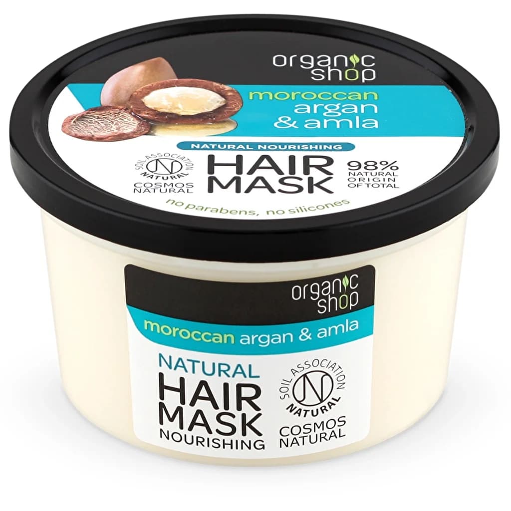Organic Shop قناع الشعر العضوي بالأرغان والأملا 250 مل