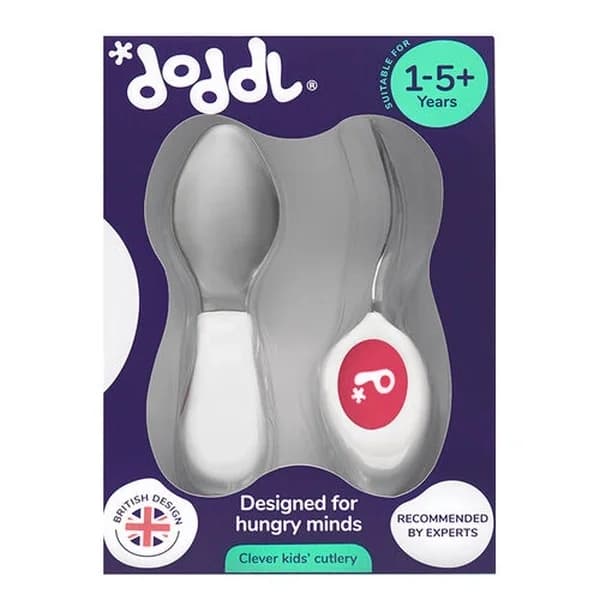 Doddl طقم ملاعق وشوك للأطفال من دودل