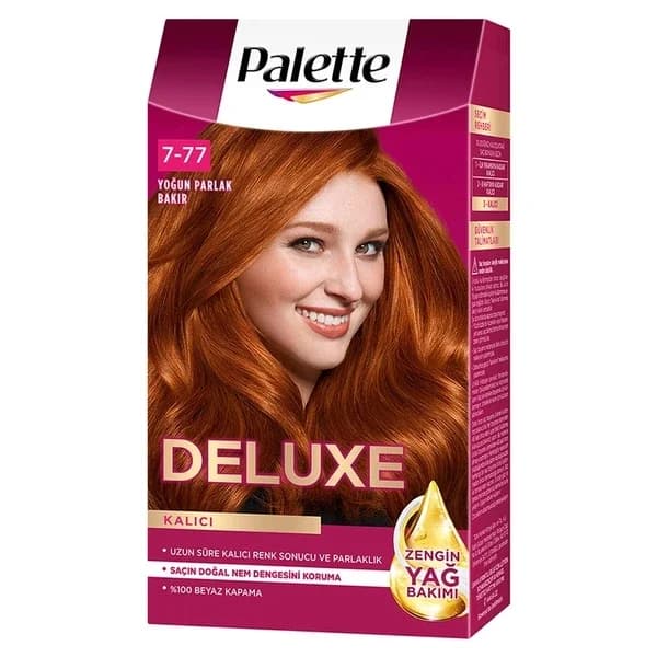 Palette صبغة شعر باليت ديلوكس 7-77 نحاسي لامع مكثف