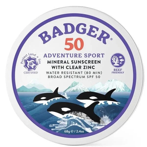 واقي شمس بادجر مغامرات رياضية SPF 50 68 جرام Badger