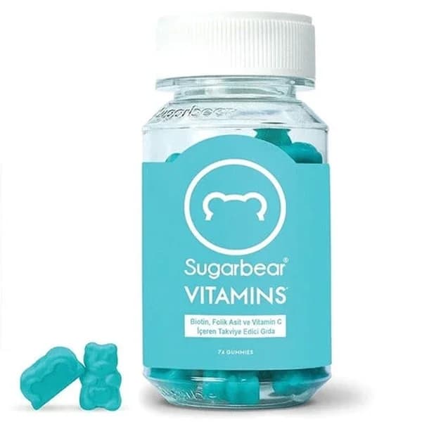 Sugarbearhair فيتامينات شوغر بير للشعر، فيتامين 74 حلوى جيلاتينية