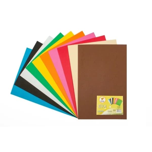 Lino لينو إيفا 20 × 30 سم 10 ألوان 2 مم عبوة من 10 قطع
