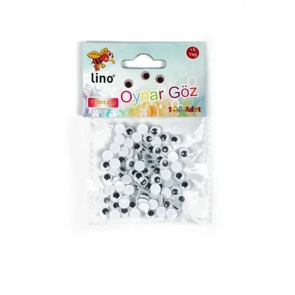 Lino عين متحركة لينو 7 مم 100 قطعة