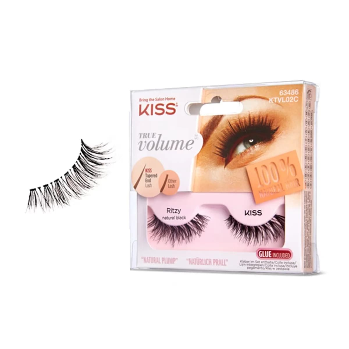 رموش كيس الصناعية ذات الحجم الحقيقي KTVL02 C Kiss