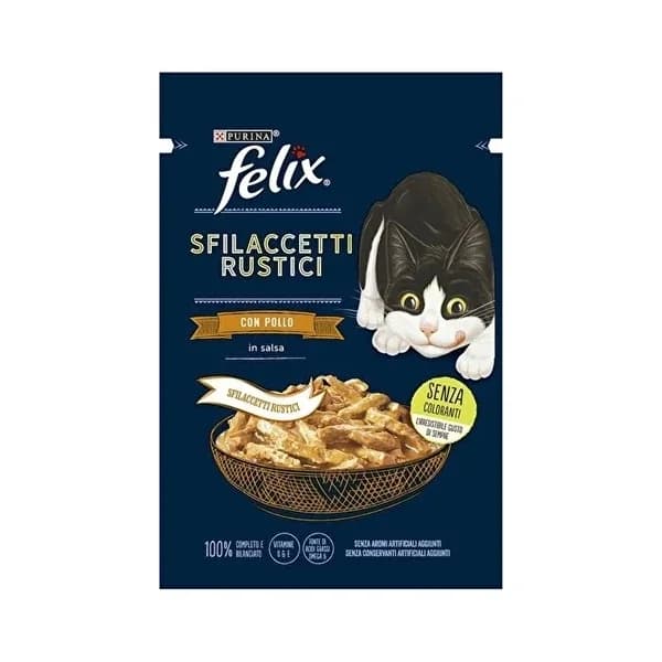 Felix طعام القطط فيليكس ويت تيستي شريدز دجاج 80 جرام