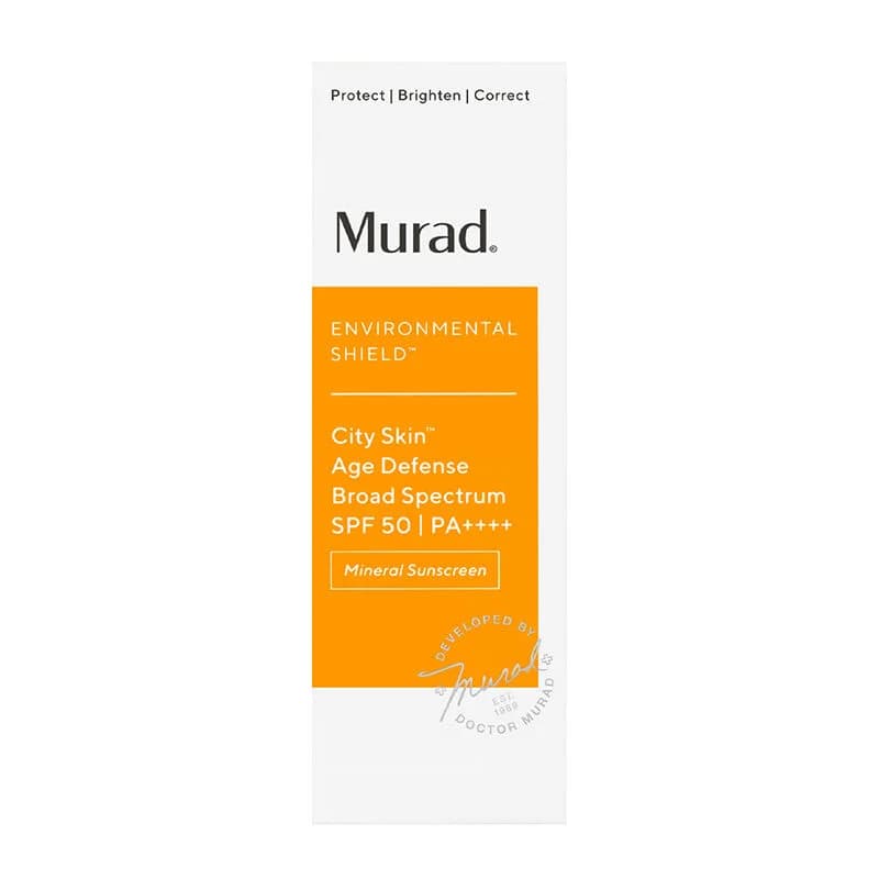 Murad مراد سيتي سكين إيج ديفينس سبف 50 عناية نهارية معدنية فعالة مضادة للشيخوخة بعامل حماية من الشمس 50، 50 مل