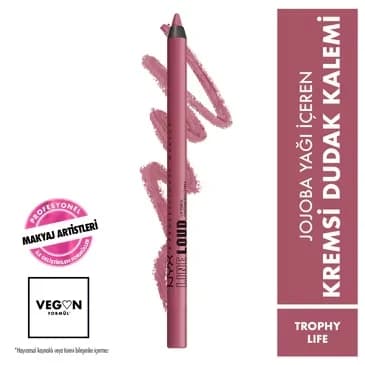 NYX قلم تحديد الشفاه لاود من نيكس بروفيشنال ميك أب لاين، رقم 14، تروفي لايف
