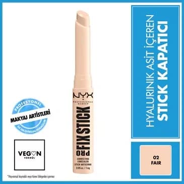 NYX خافي عيوب برو فيكس ستيك من نيكس بروفيشنال ميك أب، لون 02 فاتح