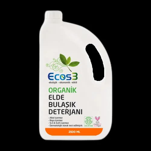 Ecos3 صابون غسيل الأطباق العضوي إيكوس3 2500 مل، صديق للبيئة ونظيف