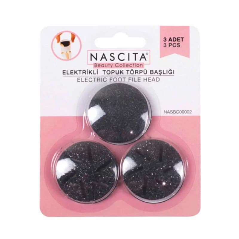 Nascita رؤوس احتياطية لملف كعب كهربائي من ناسيتا، 3 قطع