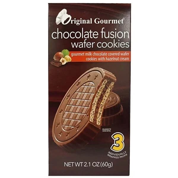 Original Gourmet كوكيز الويفر الأصلي بنكهة الشوكولاتة الفاخرة 60 غرام
