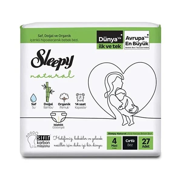 Sleepy Baby حفاضات سليبي بيبي جامبو مقاس 4 ماكسي 27 قطعة واحدة