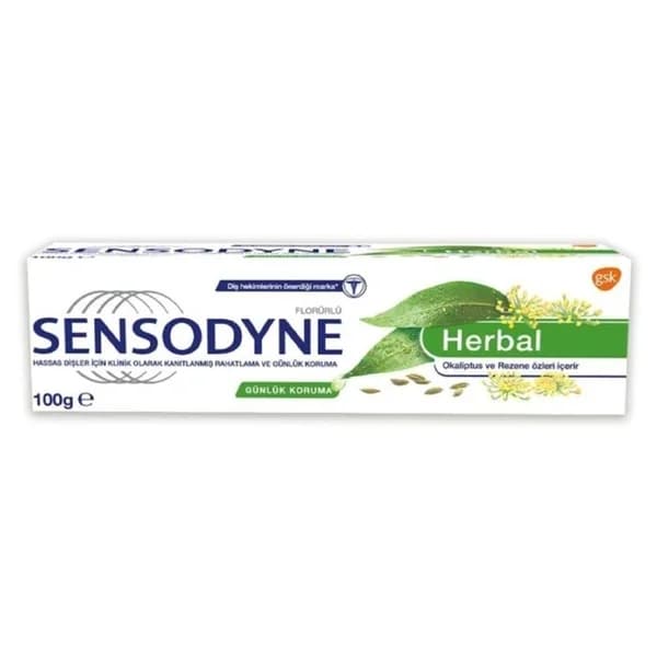 Sensodyne معجون أسنان سنسوداين العشبي برائحة الأوكالبتوس والشمر 100 مل