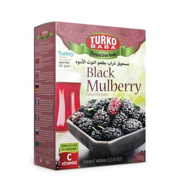 Turko Baba شراب بطعم التوت الأزرق  يشرب ساخن او بارد من توركو بابا 300 جرام
