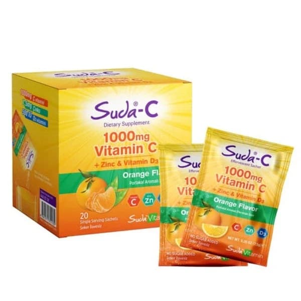 Suda Vitamin سودا فيتامين سي برتقال 20 كيس