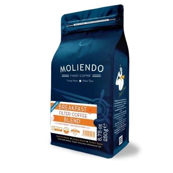 Moliendo قهوة موليندو المفلترة بمزيج الإفطار (قهوة مفلترة مطحونة) 250 غرام