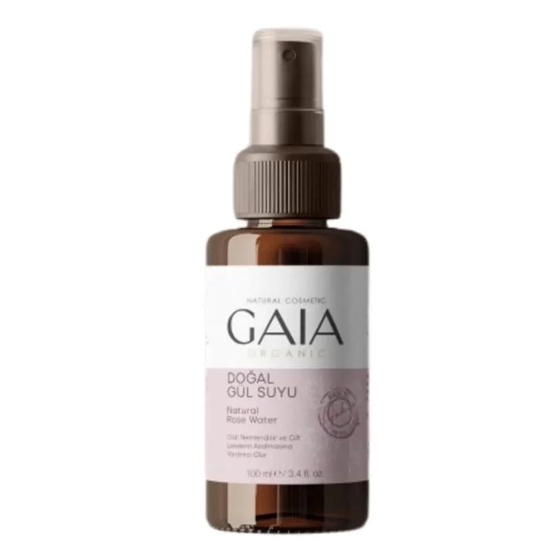 Gaia Organic ماء الورد العضوي من جايا ١٠٠ مل رذاذ مرطب وملطف