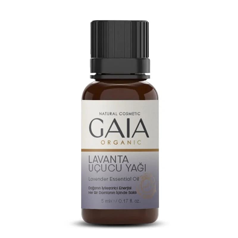 Gaia Organic زيت اللافندر العطري العضوي من جايا ٥ مل نقي وطبيعي