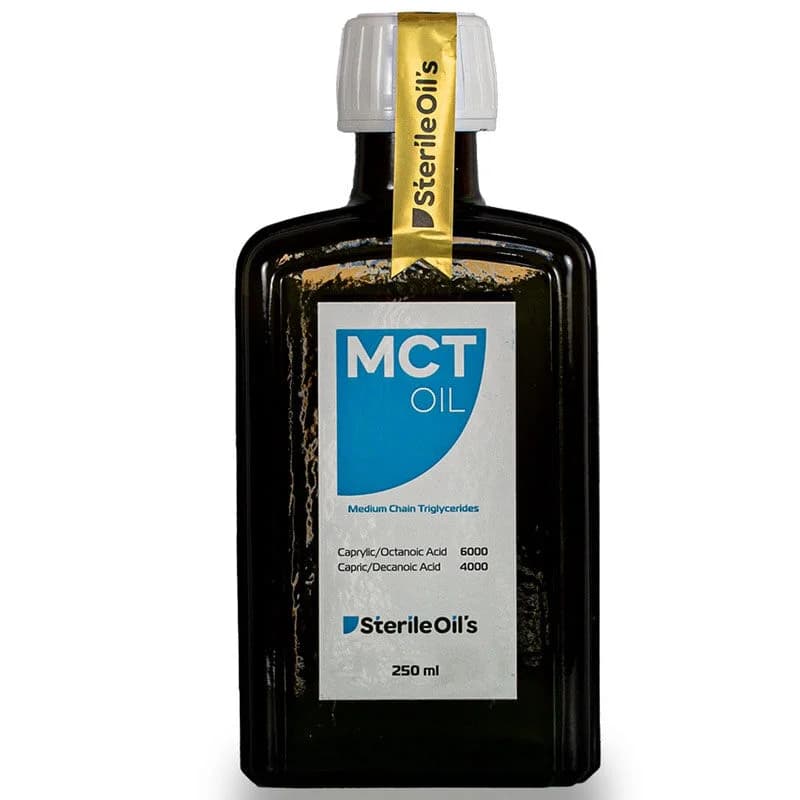 Sterile Oils زيت جوز الهند إم سي تي من شركة سترايل أويلز، 250 مل نقي ومتعدد الاستخدامات