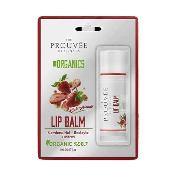 The Prouvee Reponses مرطب الشفاه العضوي من بروفي ريبونسيس فراولة 5 مل