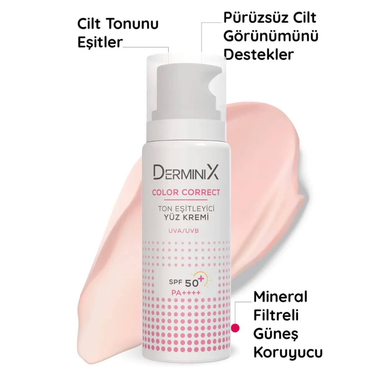 Derminix كريم ديرمينيكس تون المعادل للوجه بعامل حماية من الشمس 50+ 50 مل