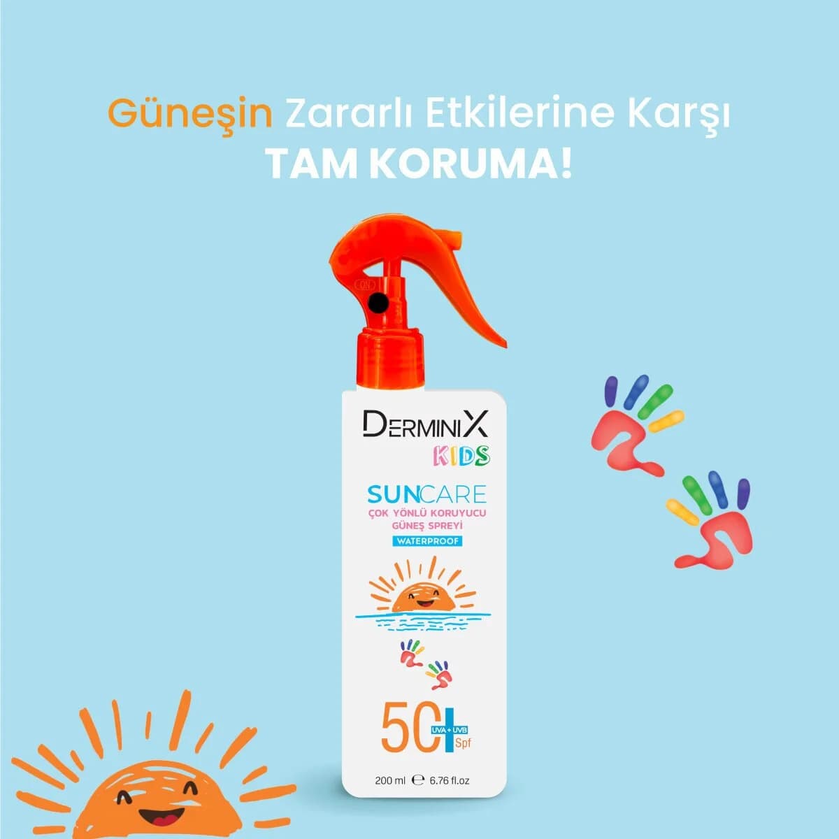 Derminix كريم ديرمينيكس للوقاية من الشمس للأطفال بعامل حماية 50، 200 مل