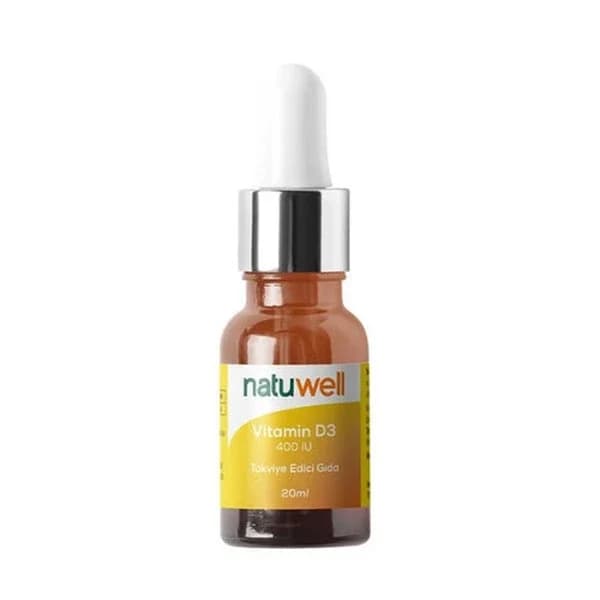 Natuwell قطرات ناتويل دي 3 400 وحدة دولية 20 مل