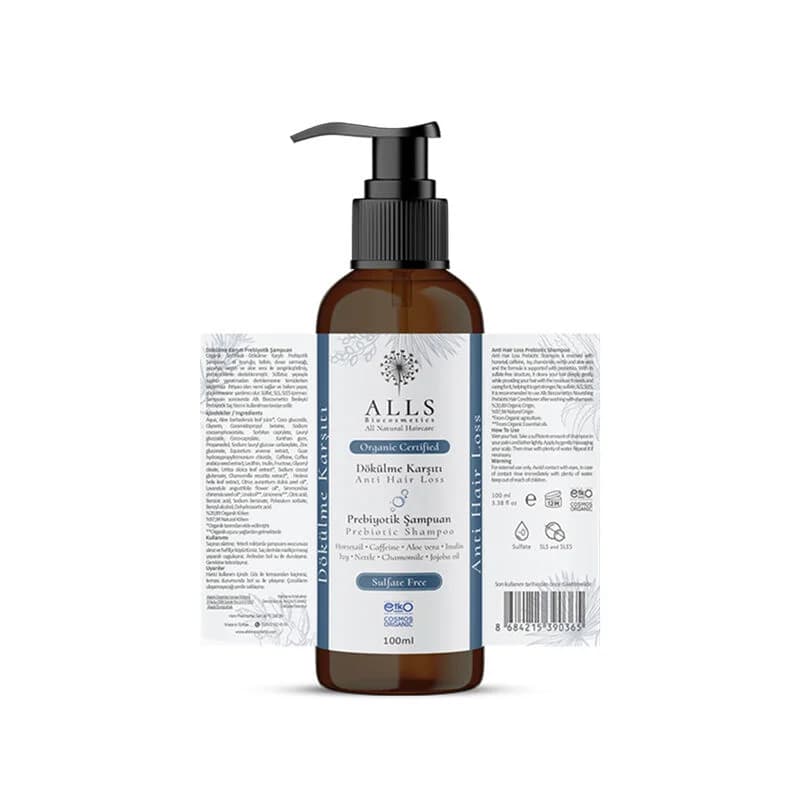 شامبو بروبيوتيك عضوي مضاد لتساقط الشعر 100 مل من أولز بيوكوزمتيكس Alls Biocosmetics