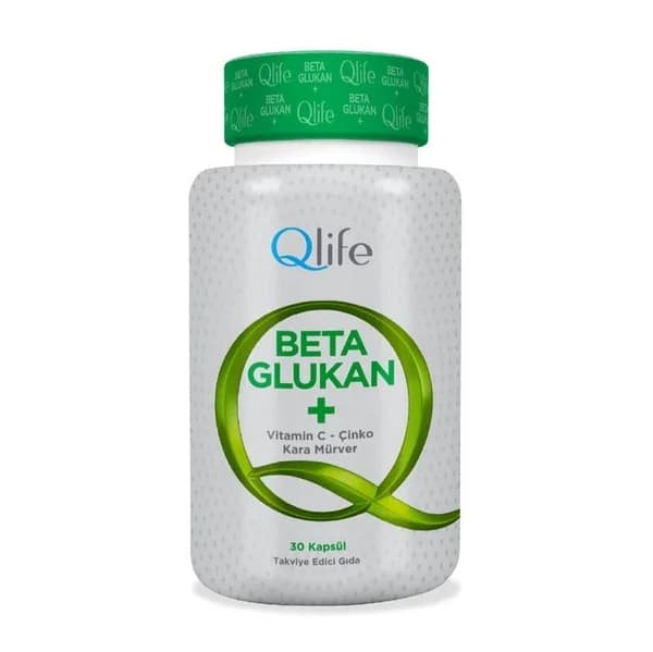 مكمل بيتا غلوكان 30 كبسولة من كيو لايف Qlife