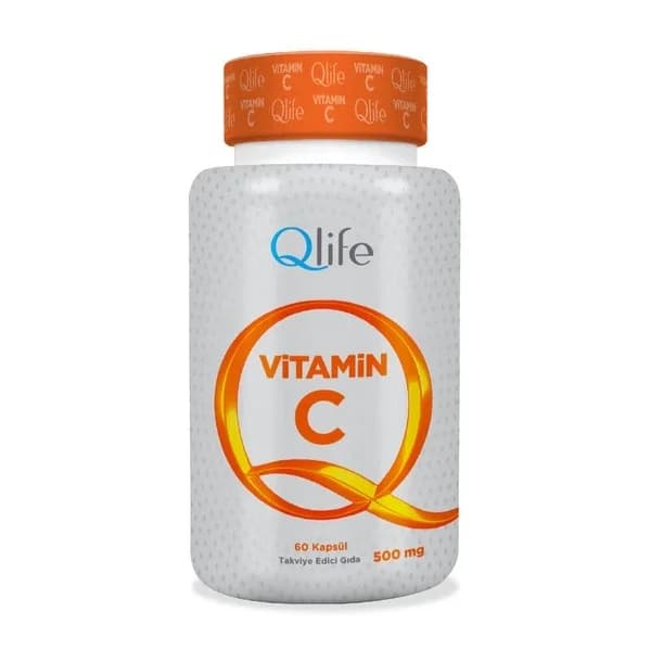 Qlife مكمل غذائي فيتامين سي من كيو لايف، 60 كبسولة