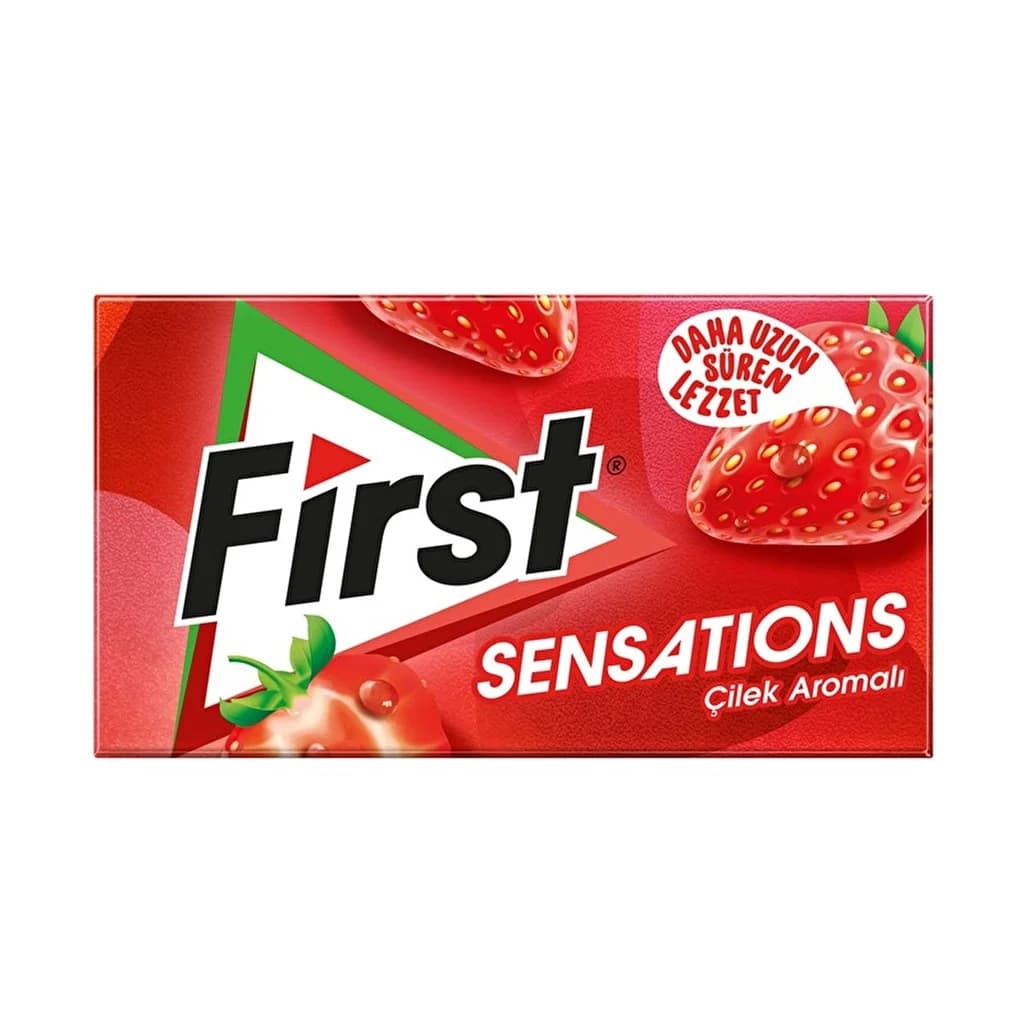 First علكة فيرست سينسيشنز بنكهة الفراولة 27 غرام