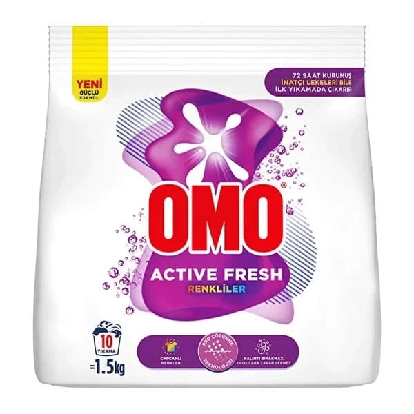 Omo مسحوق غسيل أومو أكتيف فريش كولورز 1.5 كجم