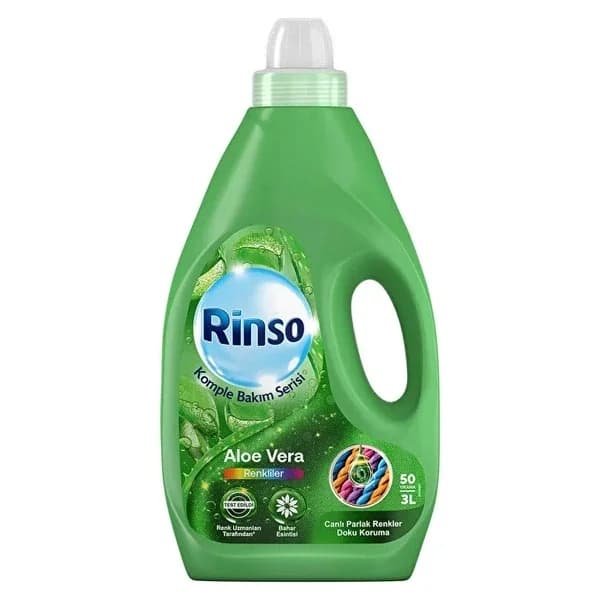 Rinso منظف ​​سائل رينسو للعناية الكاملة برائحة الصبار، 3 لتر