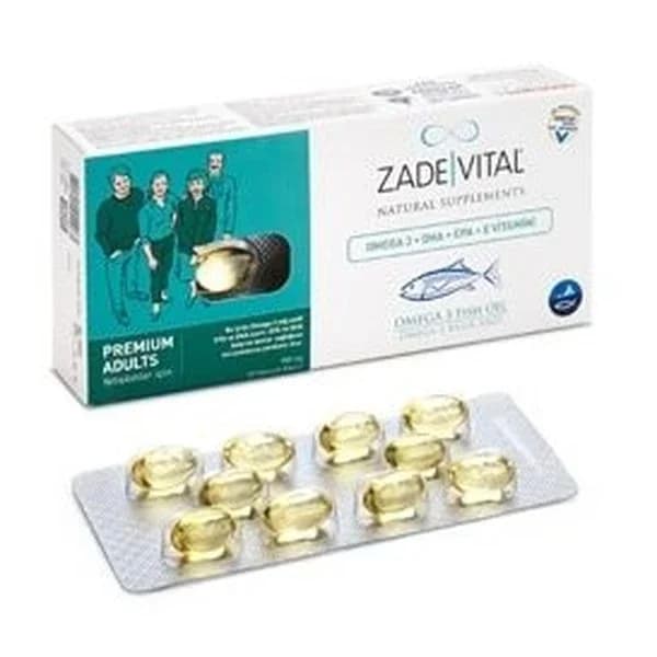 Zade Vital زاد فيتال أوميجا 3 30 كبسولة لينة للبالغين