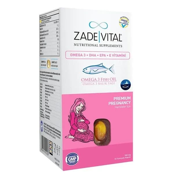 Zade Vital زيت السمك زاده فيتال أوميجا 3، 50 كبسولة