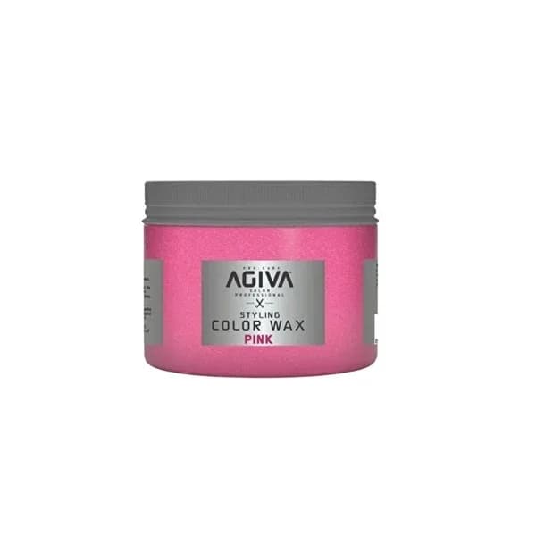 Agiva شمع أجيفا الملون لتصفيف الشعر باللون الوردي 120 مل