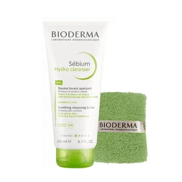 Bioderma منظف ​​بيوديرما سيبيوم هيدرا 200 مل + هدية منشفة معصم مجانية