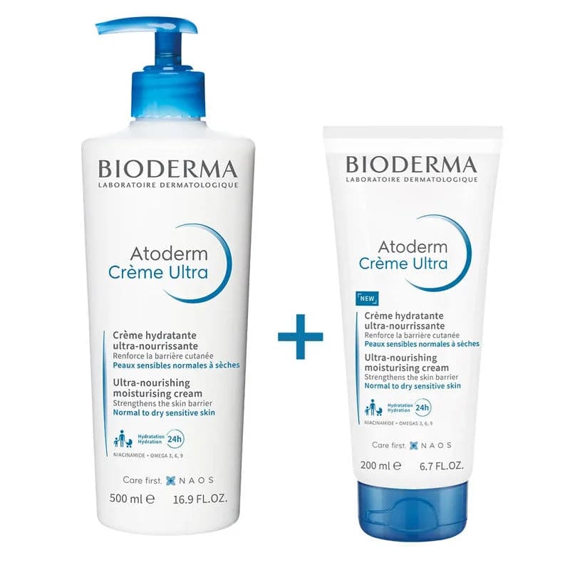 Bioderma مجموعة هدايا بيوديرما أتوديرم ألترا كريم 500 مل و200 مل