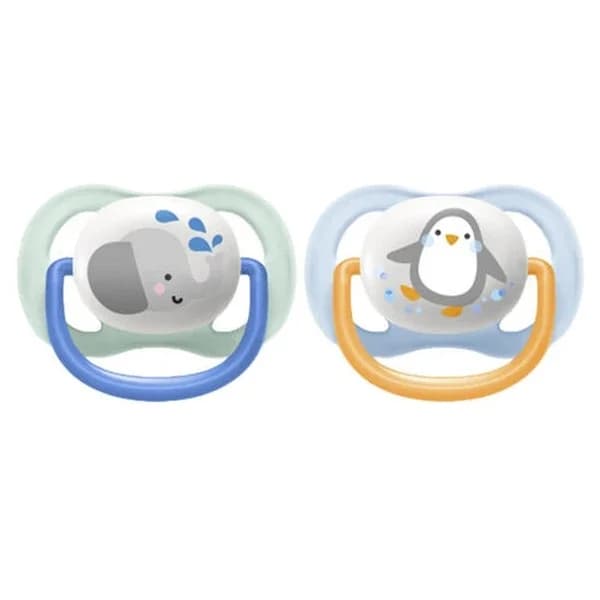 Avent لهاية أفنت ألترا إير للأطفال من عمر 0 ​​إلى 6 أشهر لون أزرق مهدئ
