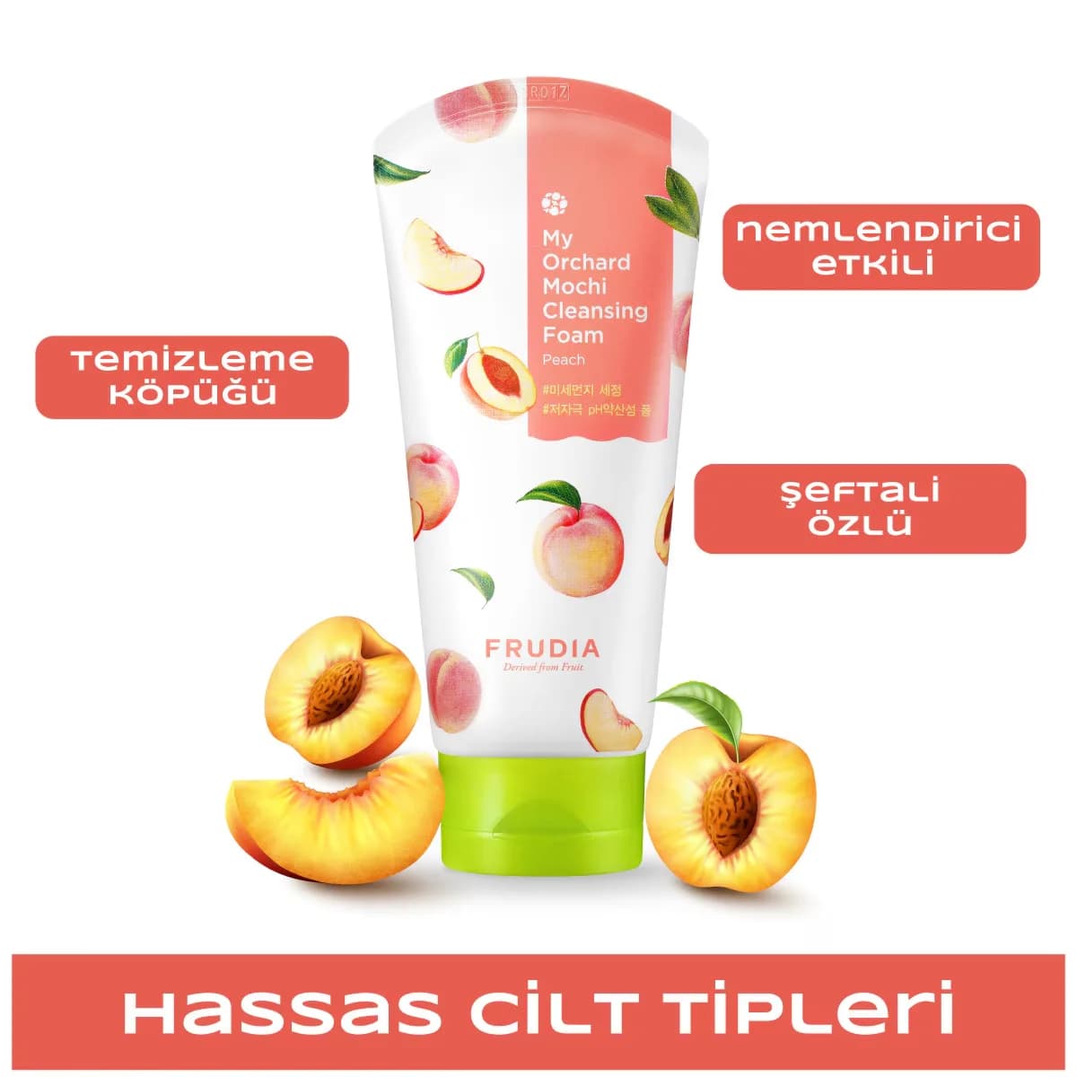 Frudia رغوة التنظيف فروديا ماي أورشارد بالخوخ