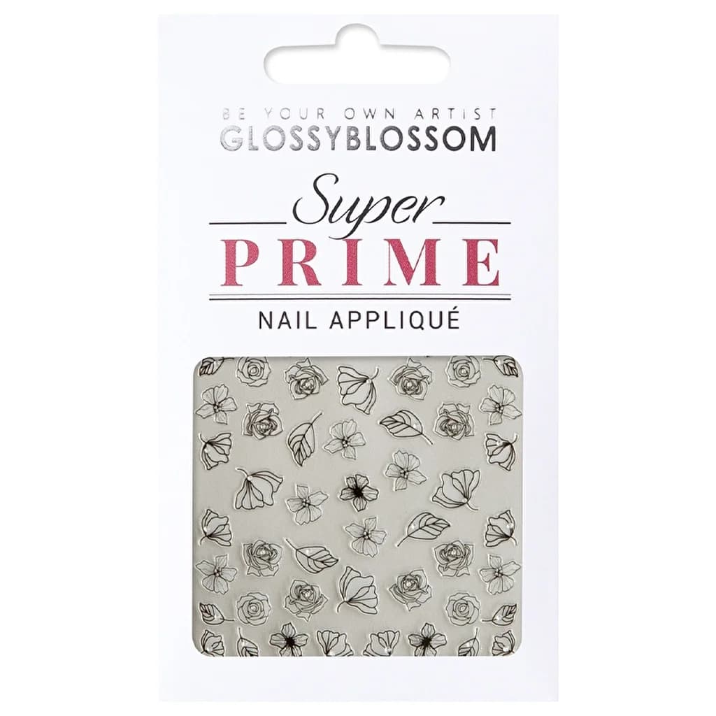 Glossy Blossom ملصق أظافر لامع بزهرة حديقة منتصف الليل 45257