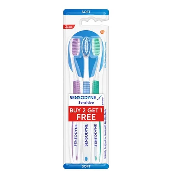 Sensodyne فرشاة أسنان سنسوداين الحساسة 3 ناعمة